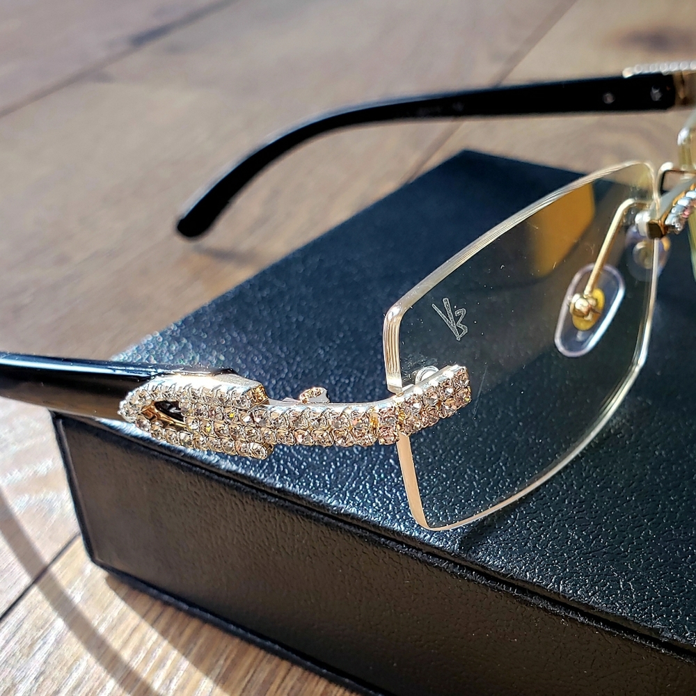 Icedout rimless clear sunglasses